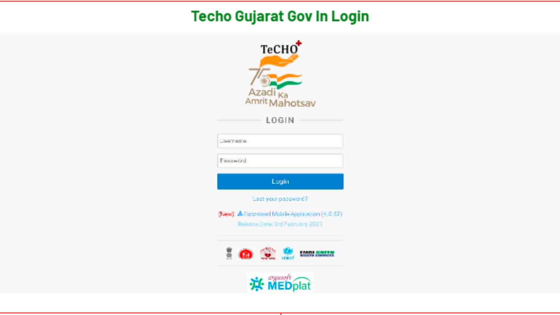 Techo.gujarat.gov.in login